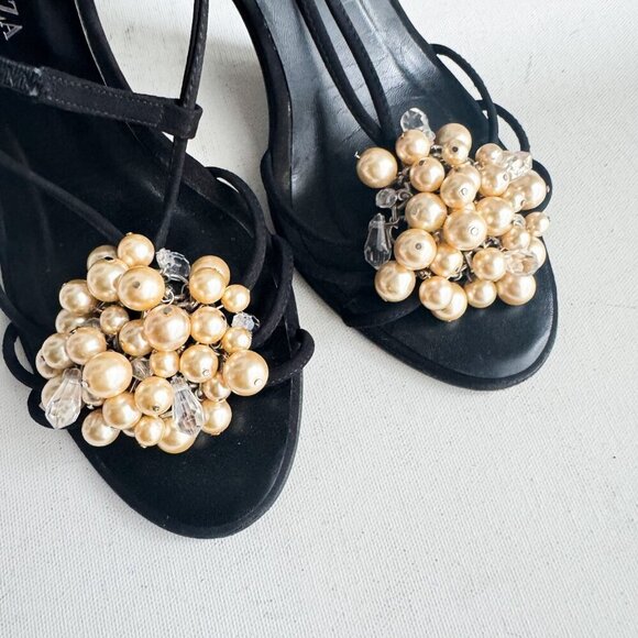 Ramon Tenza Beaded Strappy Heels 8 - Picture 9 of 10